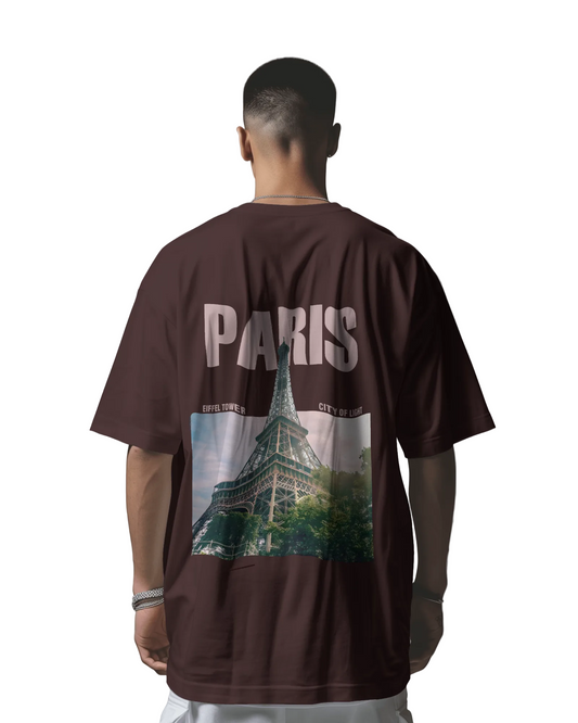 PARIS TOWER Oversized T-Shirt Print