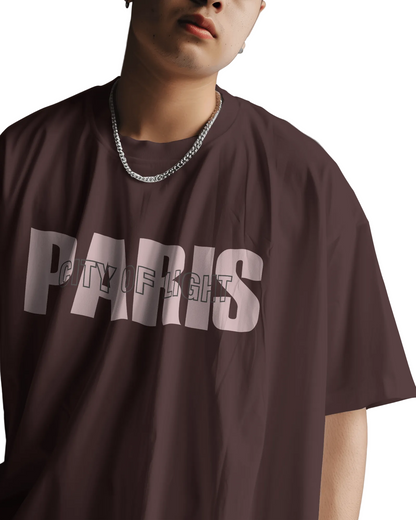 PARIS TOWER Oversized T-Shirt Print
