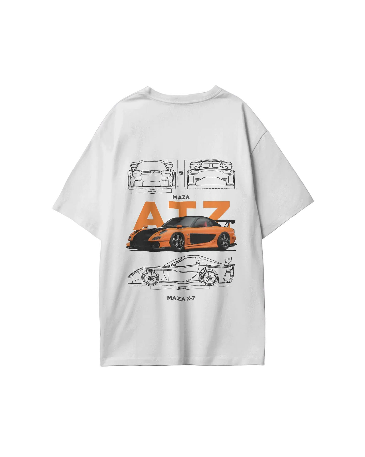 Tokyo Drift Mazda print oversized T-shirt
