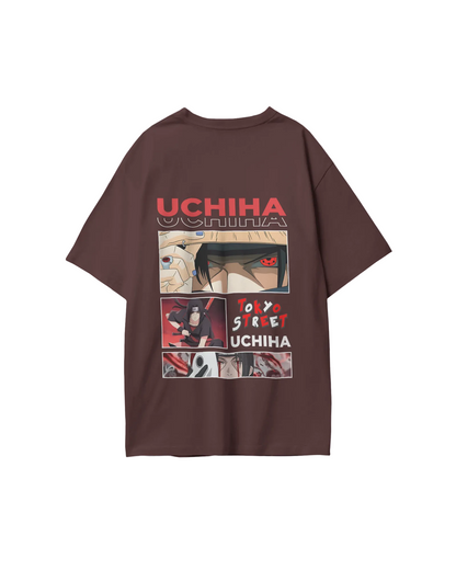 Naruto Uchiha Characters Oversized T-Shirt print