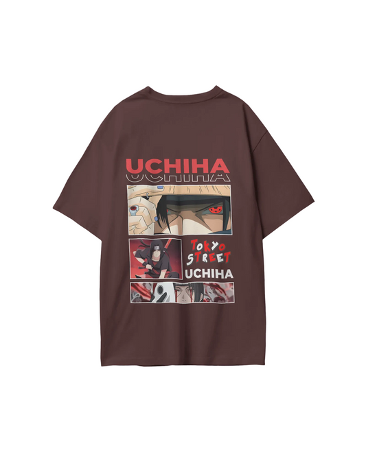 Naruto Uchiha Characters Oversized T-Shirt print