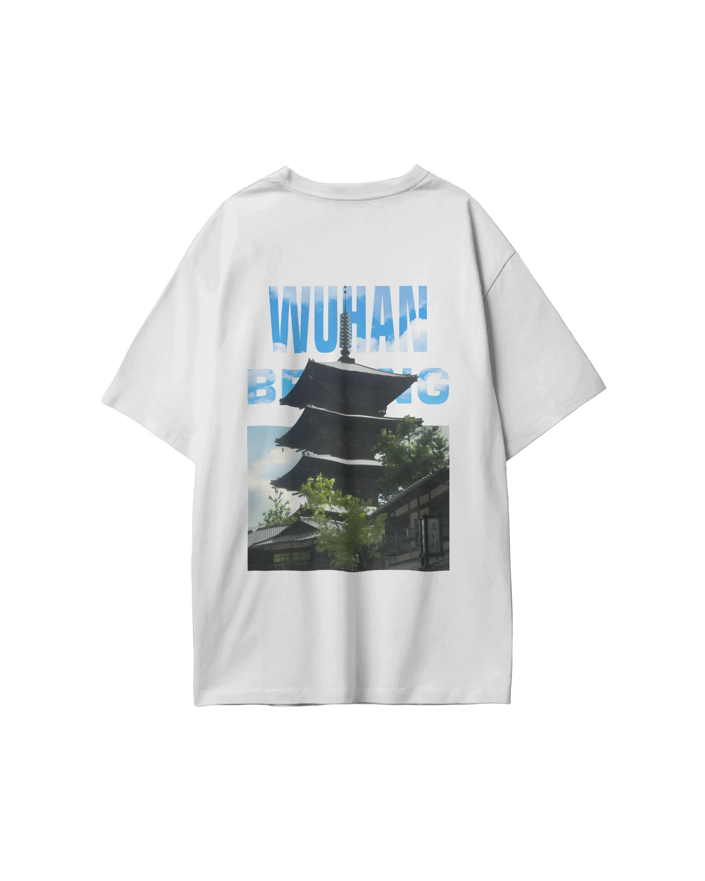 Japanese Hokan ji Temple Oversized T-Shirt Print