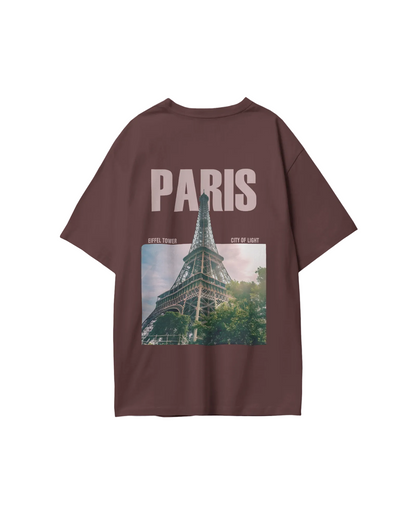 PARIS TOWER Oversized T-Shirt Print