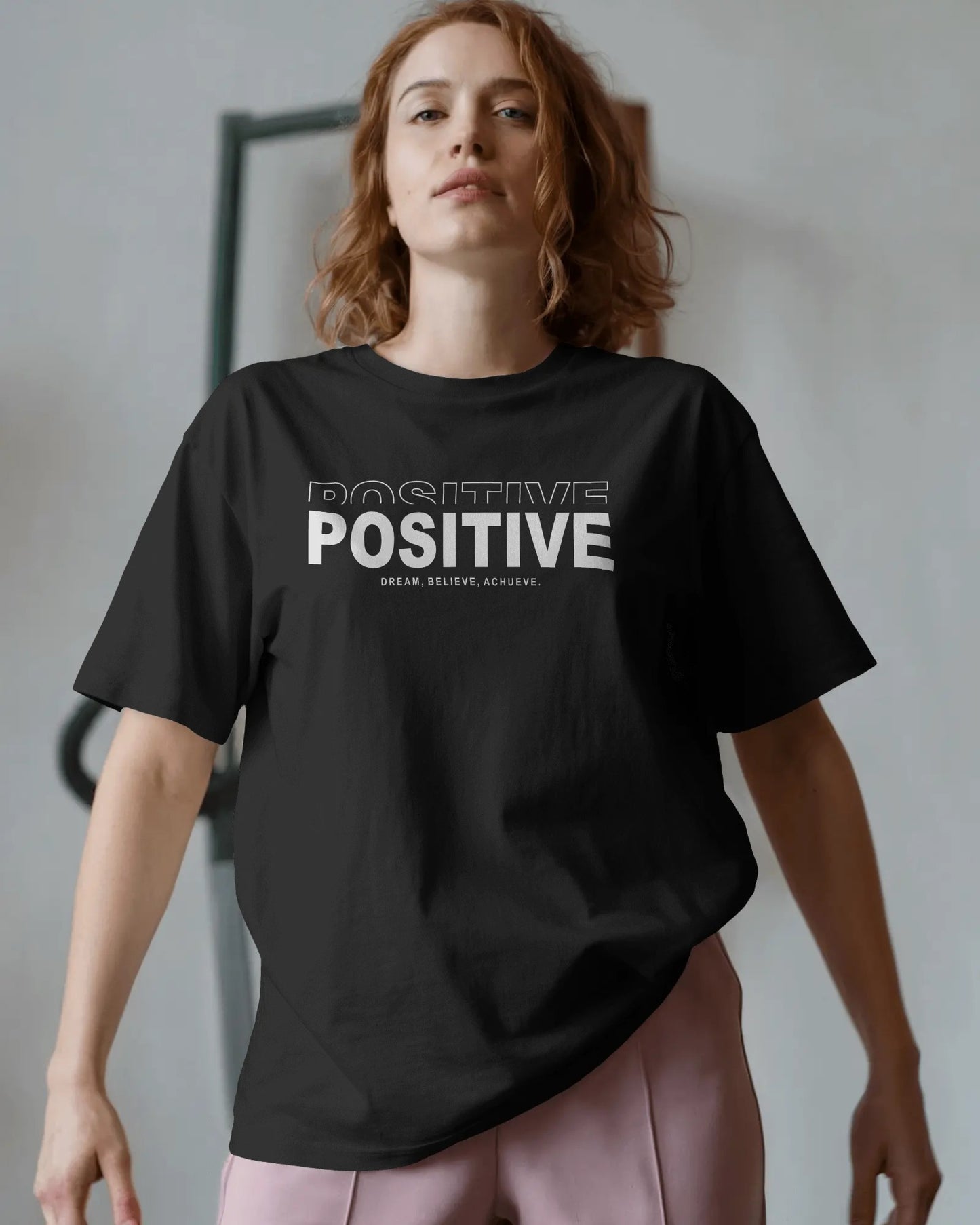 POSITIVE Nature Vibe Oversized T-Shirt Print