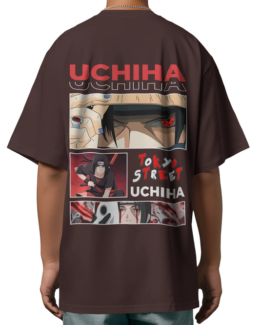 Naruto Uchiha Characters Oversized T-Shirt print