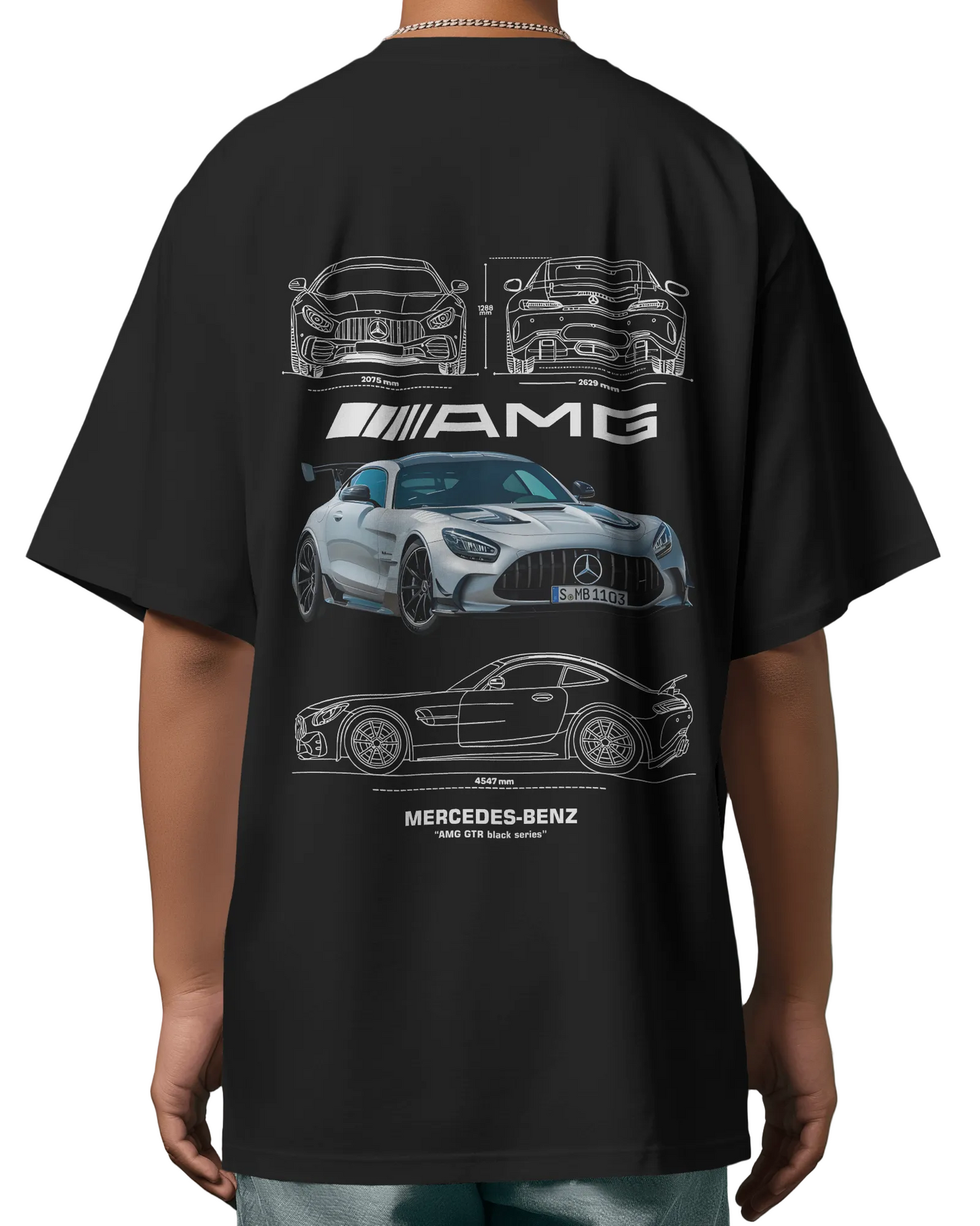 Mercedes AMG design oversized T-shirt