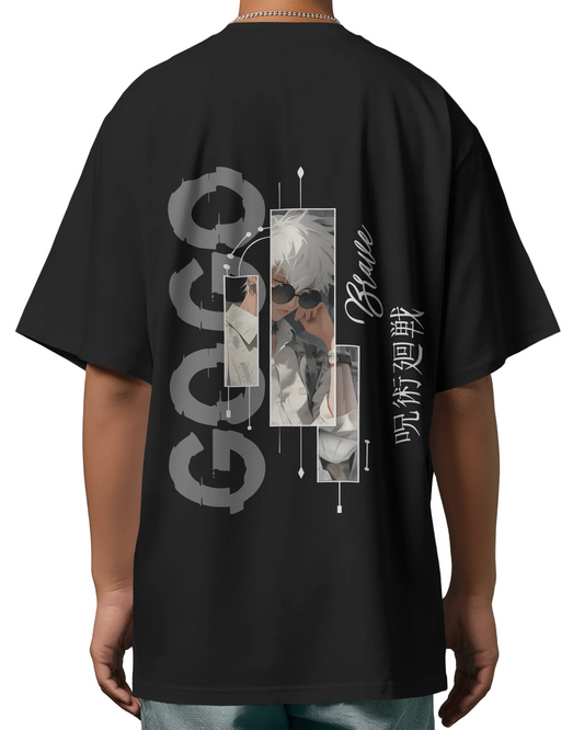 jujutsu kaisen gojo characters oversized T-shirt Pirnt