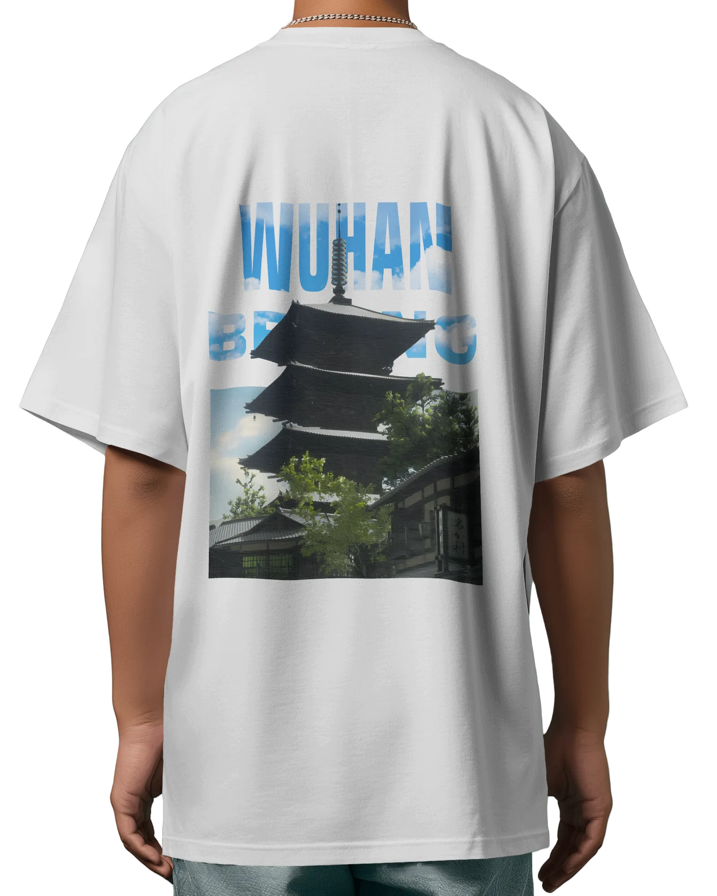 Japanese Hokan ji Temple Oversized T-Shirt Print