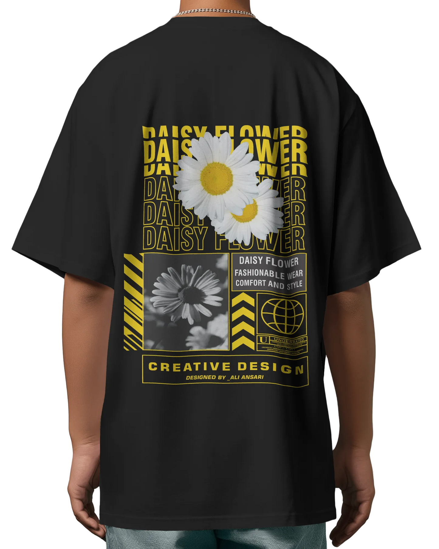 Dalsy Flower Oversized T-Shirt Print