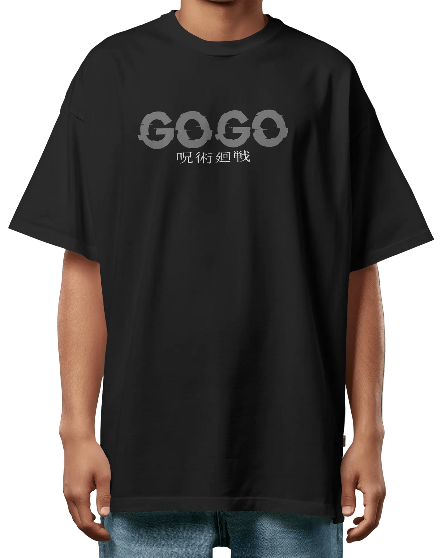 jujutsu kaisen gojo characters oversized T-shirt Pirnt
