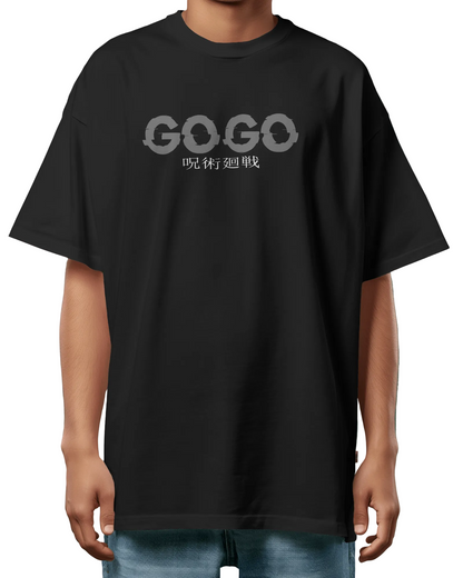 jujutsu kaisen gojo characters oversized T-shirt Pirnt