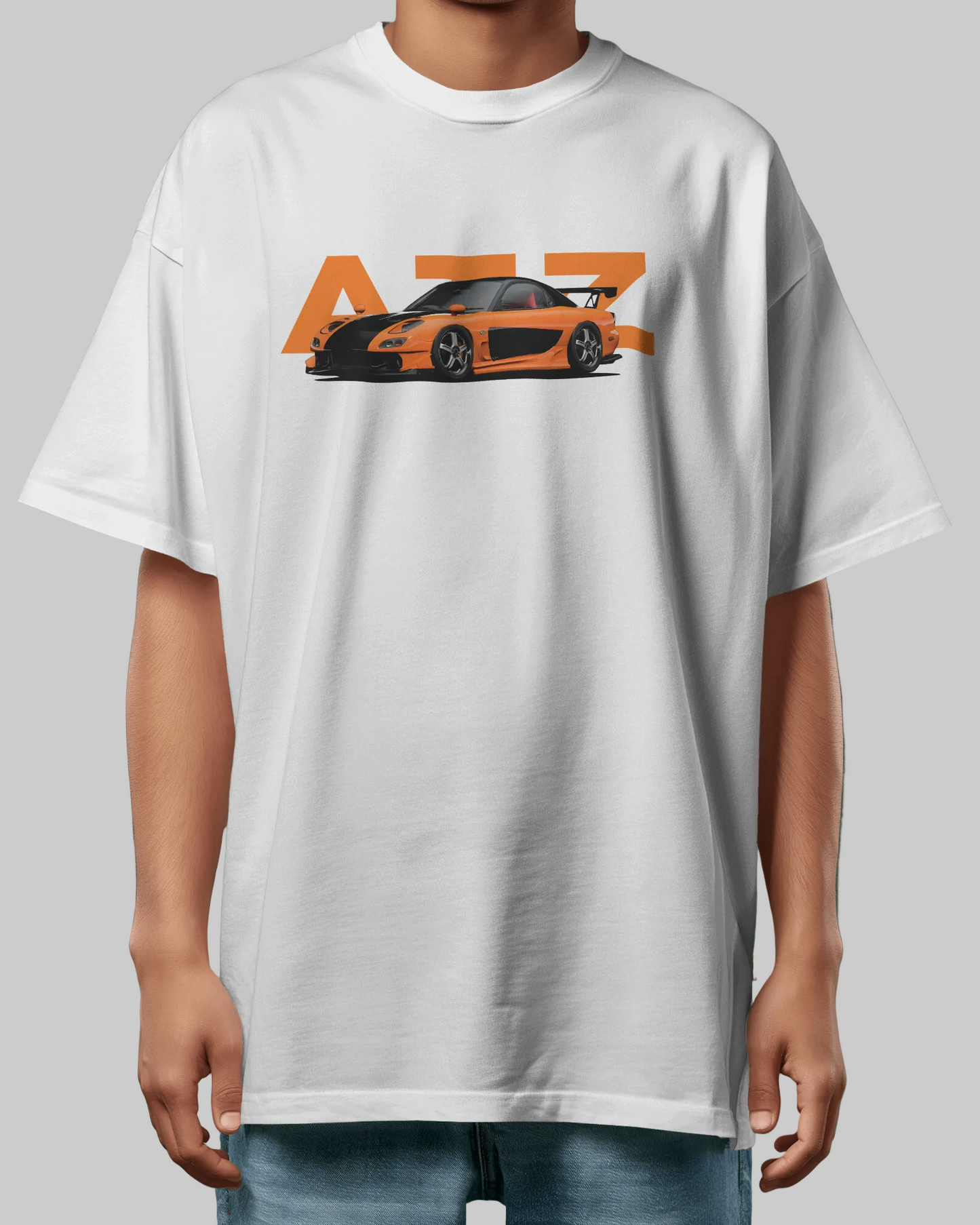 Tokyo Drift Mazda print oversized T-shirt