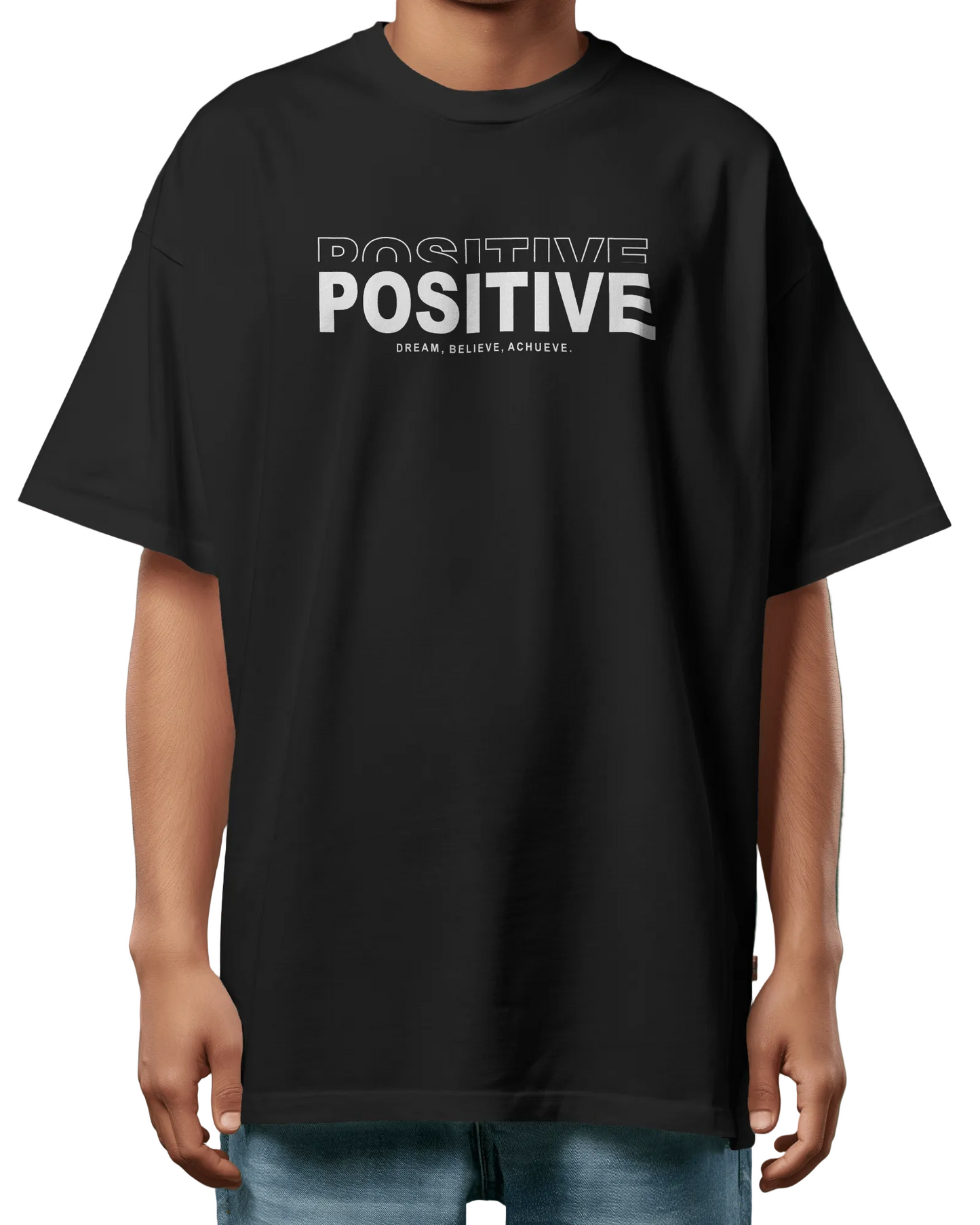 POSITIVE Nature Vibe Oversized T-Shirt Print
