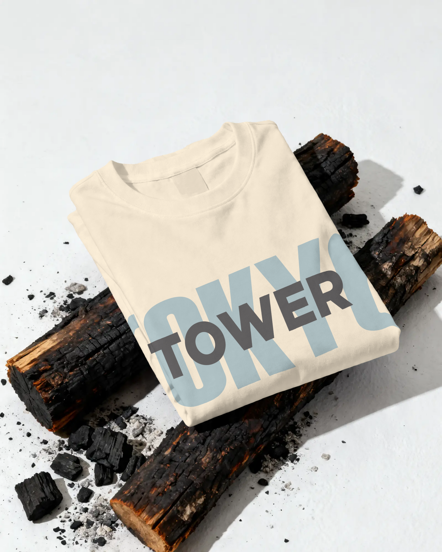 TOKYO TOWER Oversized T-Shirt Print