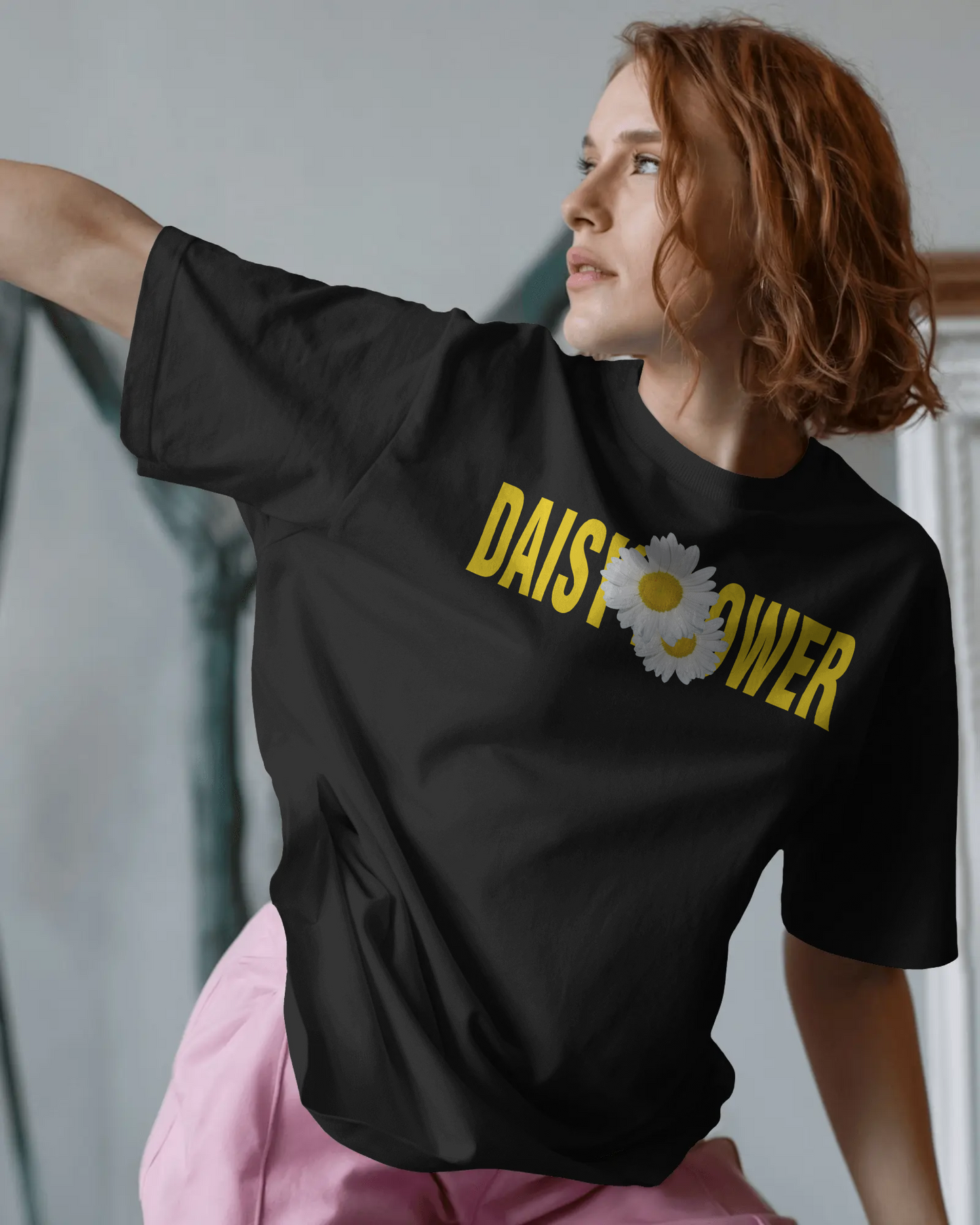 Dalsy Flower Oversized T-Shirt Print